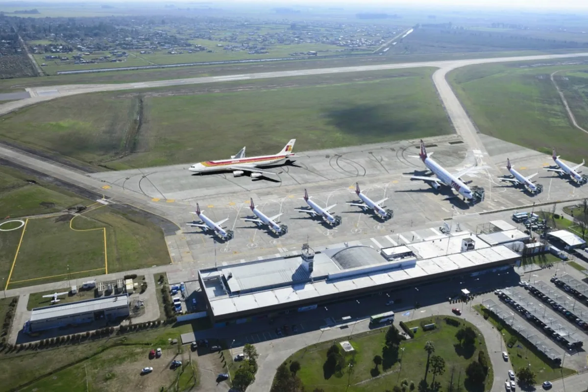 Vista aerea del Aeropuerto de Sauce Viejo